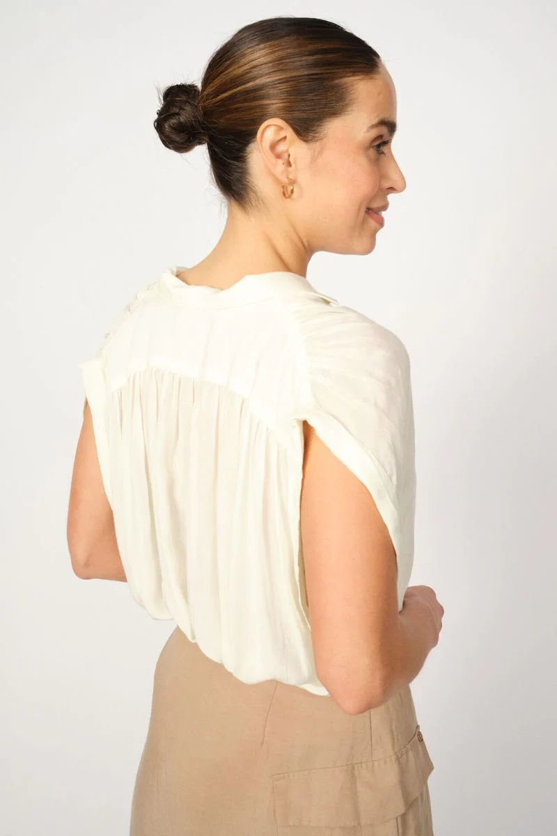 Zuno SL Blouse | Lemon Icing | Bluse fra Mos Mosh - Image 7