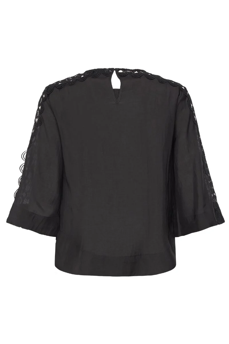 Molly Blouse 203569 | Black | Bluse fra Copenhagen Muse - Image 3