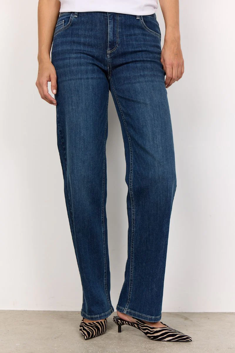 Molly Jeans | Dark Blue Denim | Jeans fra French Laundry - Image 3