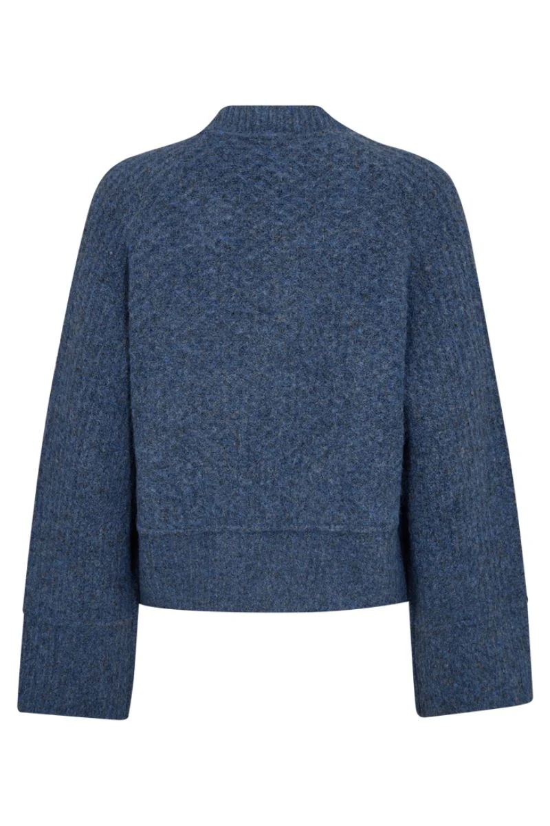 Money Cardigan 204497 | Navy Blazer Melange | Cardigan fra Freequent - Image 2