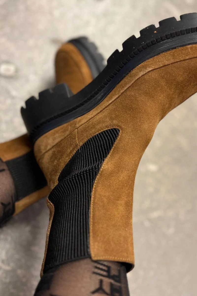 My Girl And Me Suede | Cognac | Boot fra Copenhagen Shoes - Image 4
