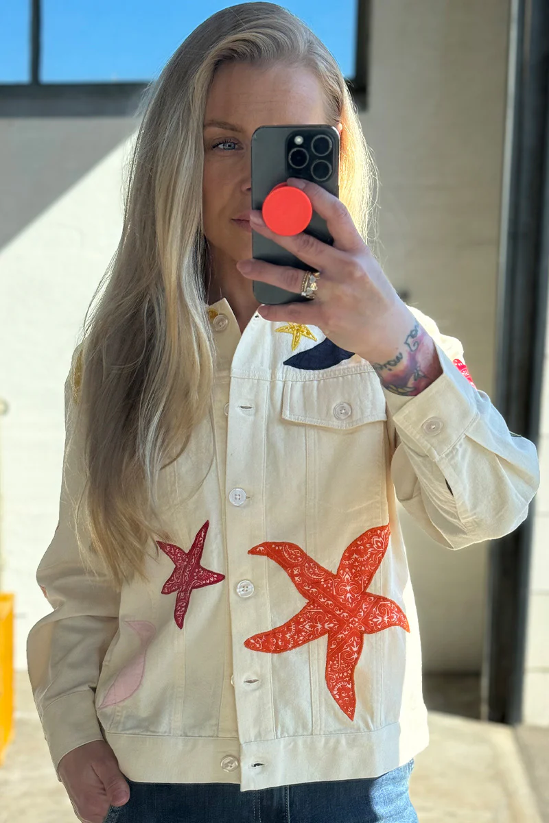 My Moon My Stars Jacket | Hvid | Jakke fra Atelier C
