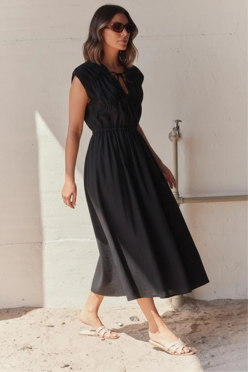Mykonos Dress 570177 | Black | Kjole fra Atelier C - Image 2