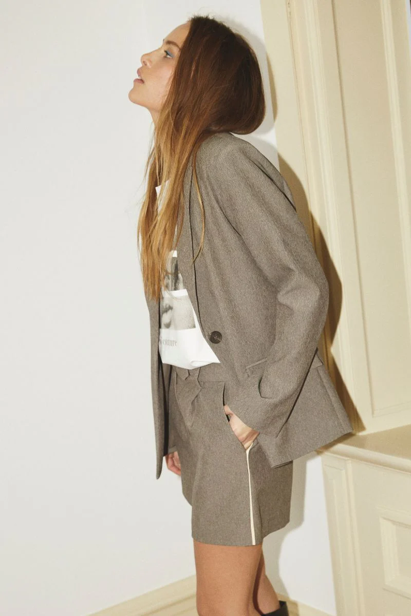 NanaCC Piping Pleat Shorts | Mink | Shorts fra Co'Couture - Image 5