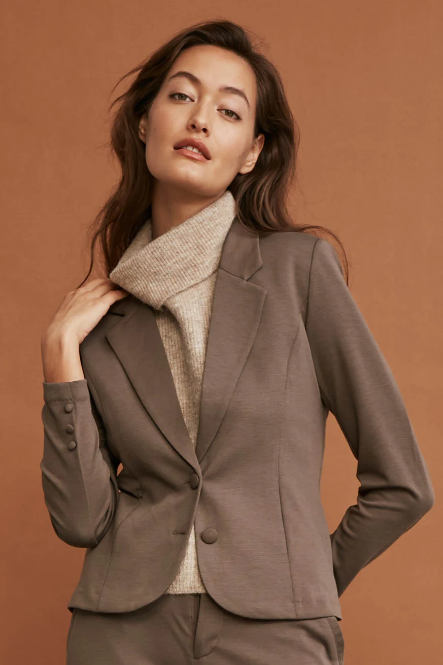 Nanni Jacket | Morel Melange | Blazer fra Freequent - Image 6