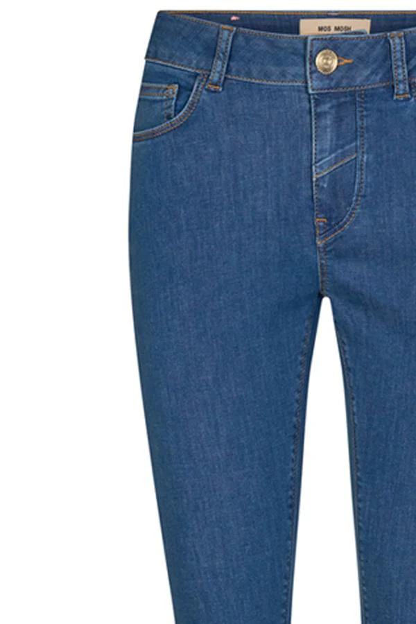 Naomi Cover Jeans | Blue | Jeans fra Mos Mosh - Image 3