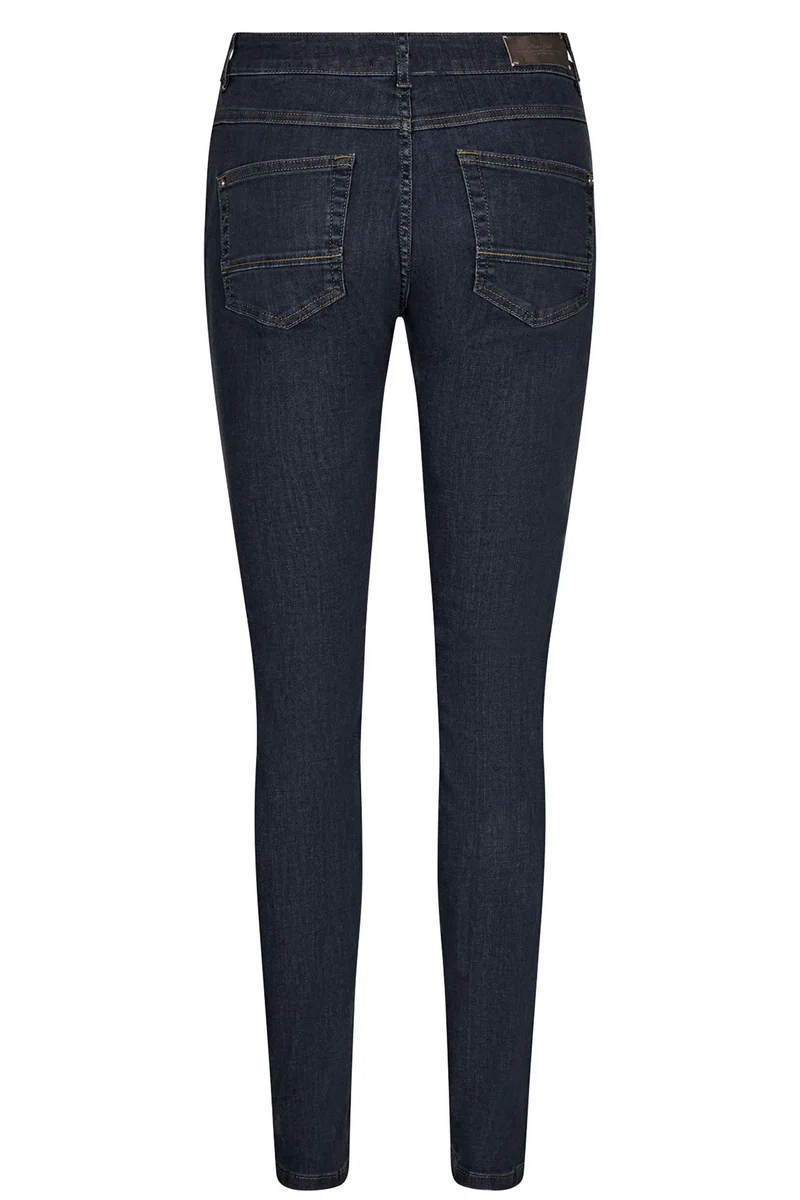 Naomi Cover Jeans 34" | Dark Blue | Jeans fra Mos Mosh - Image 4