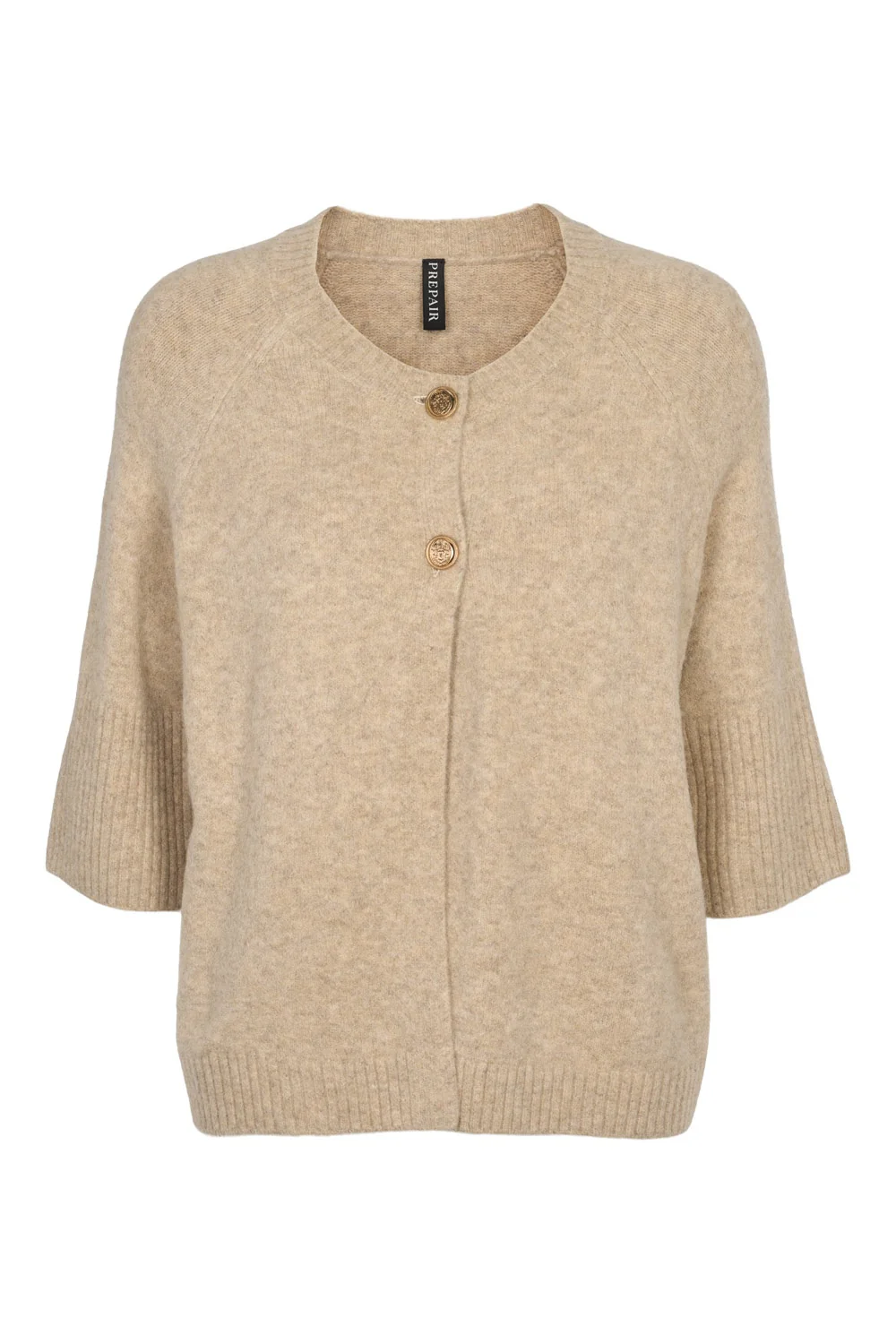 Naomi Knit Cardigan 2917 | Sand | Cardigan fra Prepair - Image 3