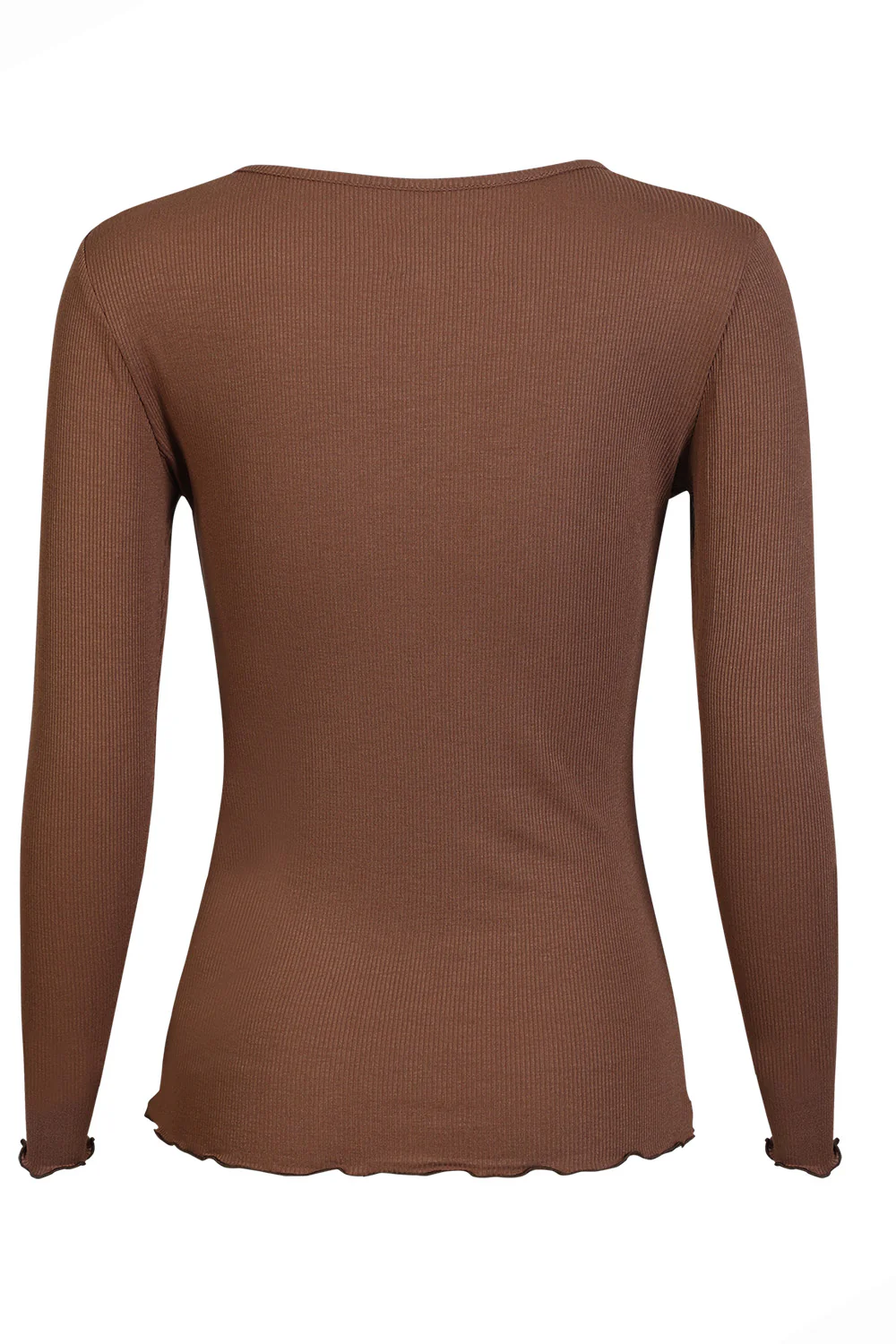Natalia Ls Round Neck  Blouse | Brown | Bluse fra Liberté - Image 3
