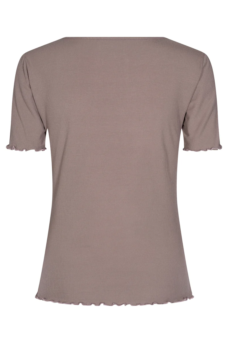 Natalia SS Blouse | Light Brown | Bluse fra Liberté - Image 3