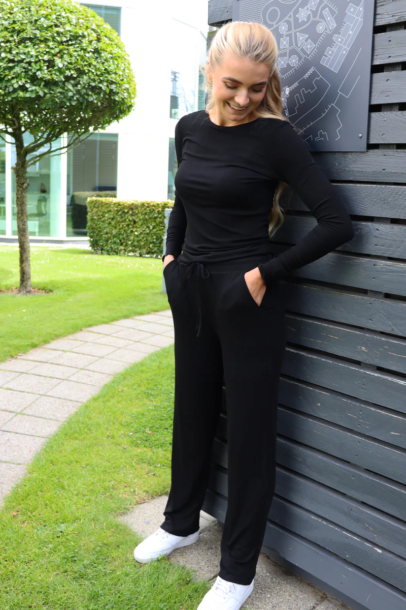 Natalia Straight Pants | Black | Bukser fra Liberté - Image 4