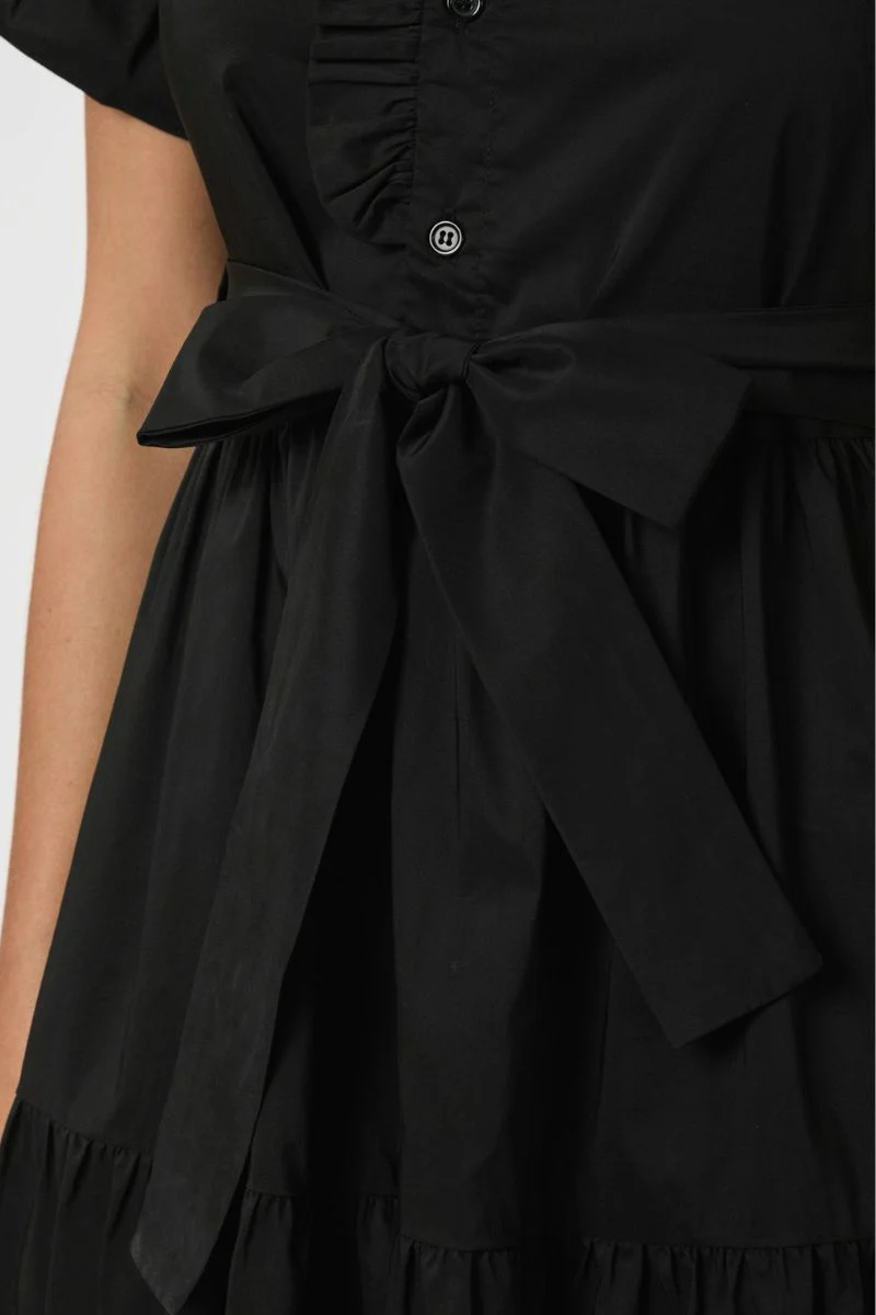 Nellie Poplin Dress | Black | Kjole fra Neo Noir - Image 5