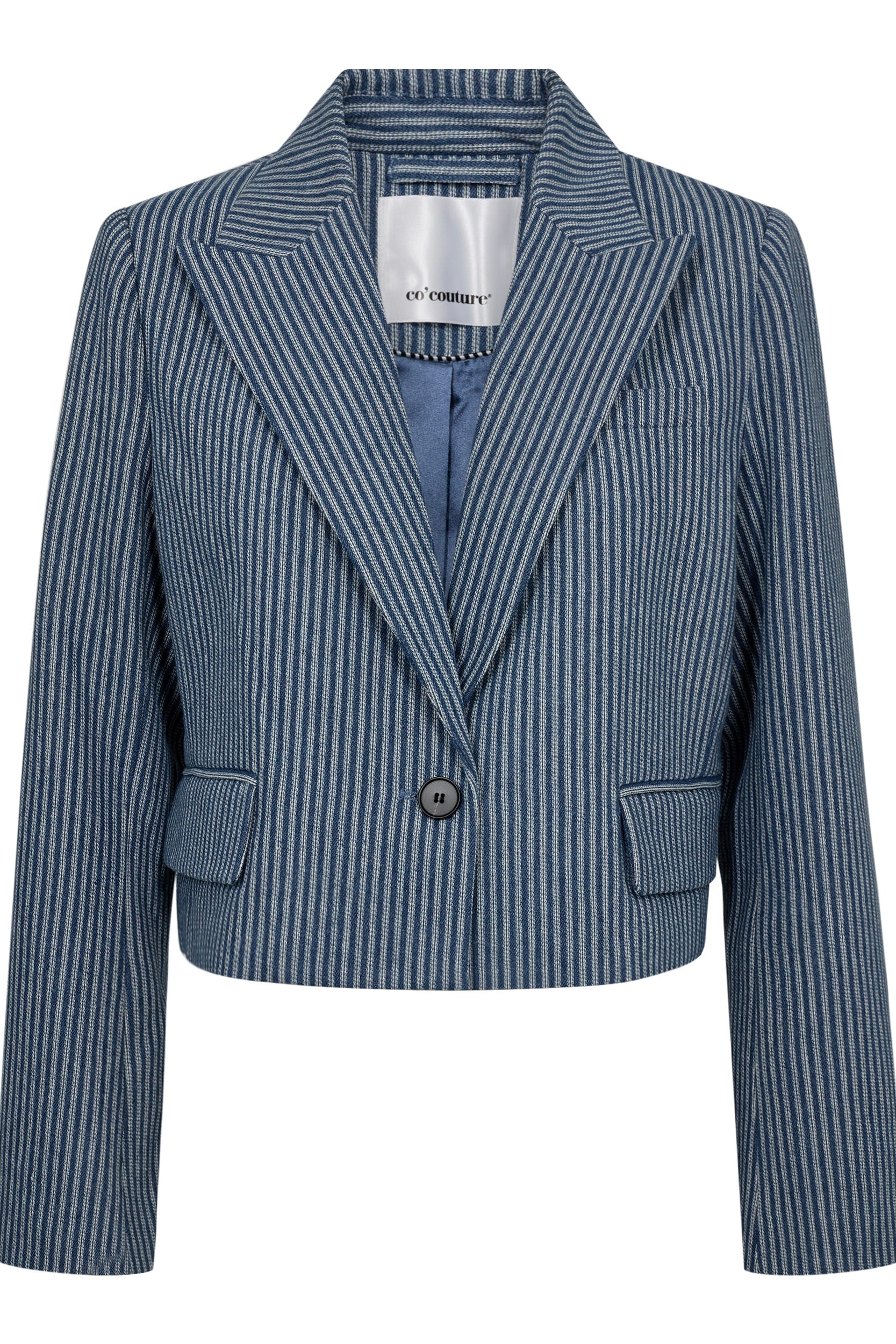 Nellie Stripe Blazer 30298 | Blue | Blazer fra Co'couture - Image 2