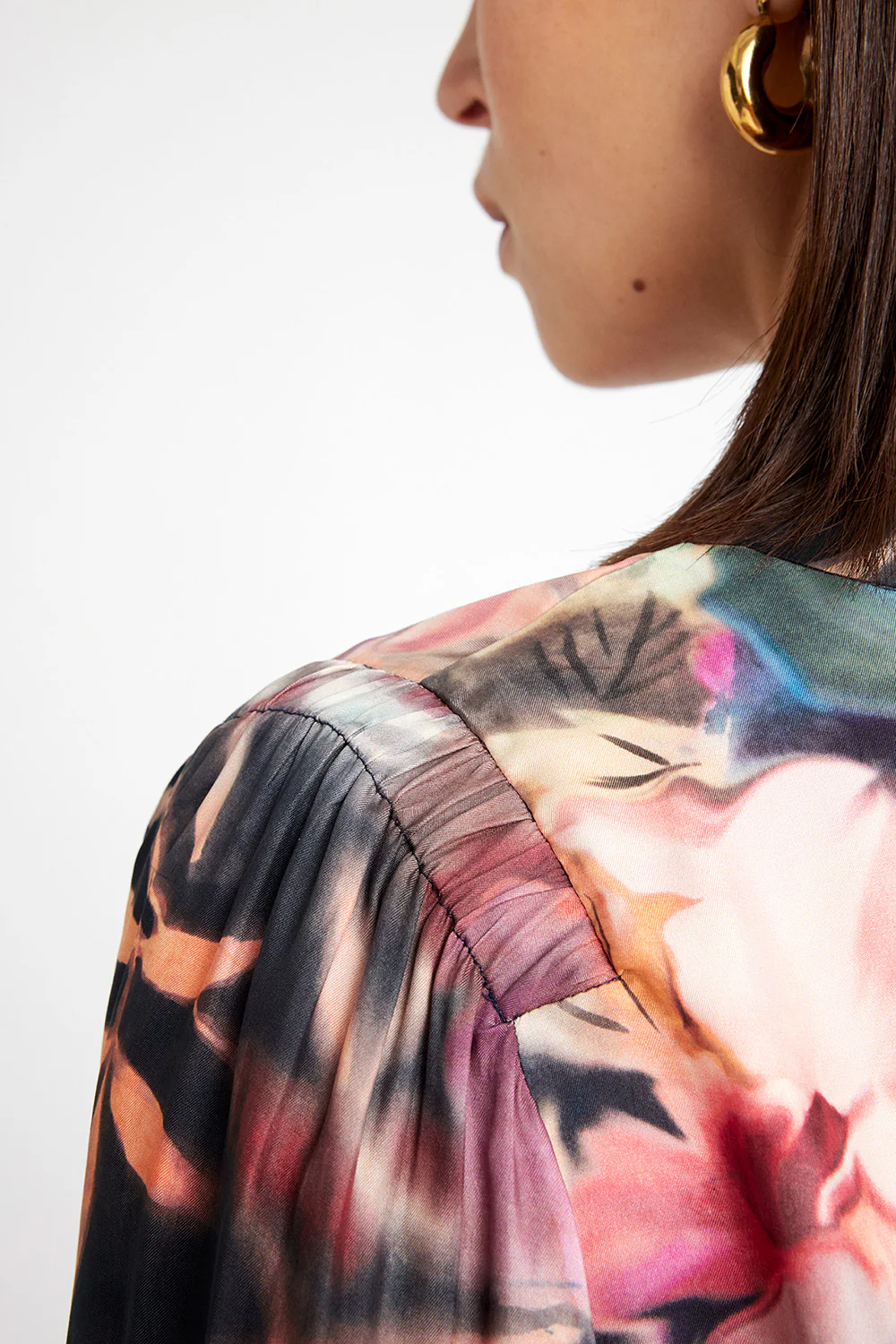 Neomi shirt 54606 | Navy/Rose | Skjorte fra Gustav - Image 4