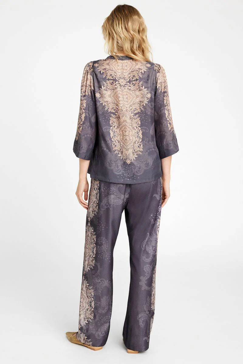 Neomi shirt 54614 | Grey/Sand | Skjorte fra Gustav - Image 5