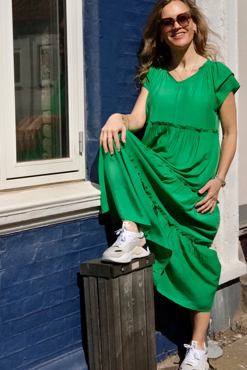 New Sunrise Dress | Green | Kjole fra Co'couture - Image 2