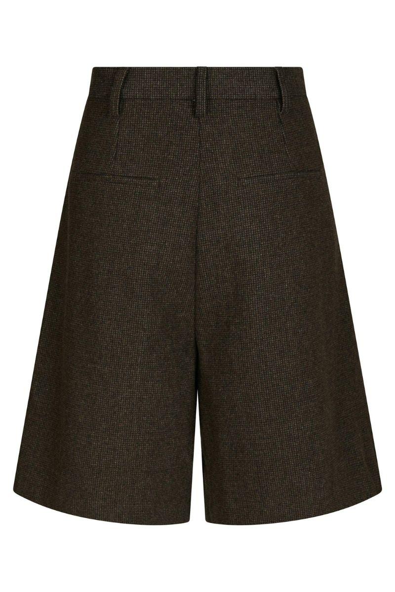 Nika Mini Check Shorts | Brown Melange | Shorts fra Neo Noir - Image 4