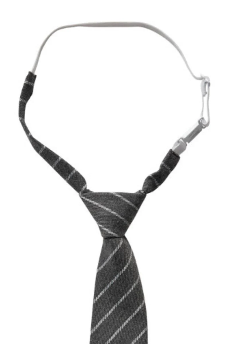 Nila Stripe Tie 39050 | Mid Grey | Slips fra Co'couture - Image 6