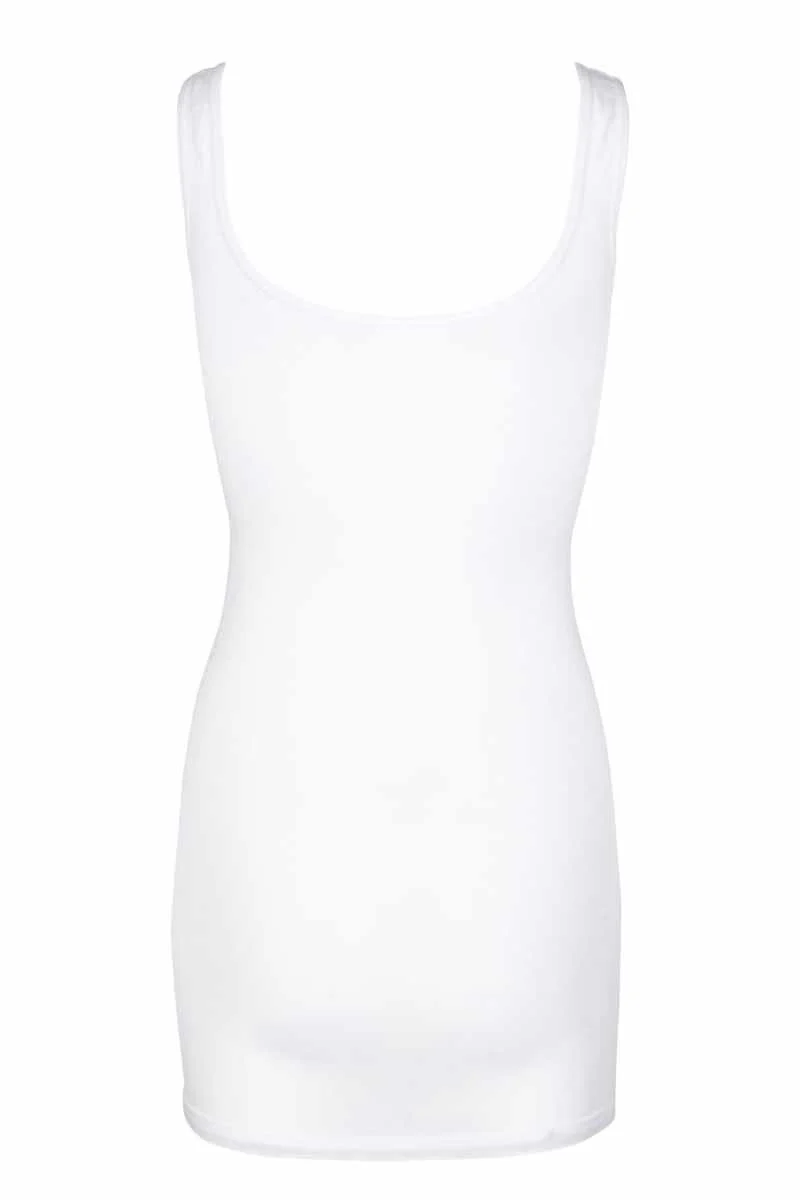 Ninna top rib | White | Lang stretch top fra Liberté Essentiel - Image 3