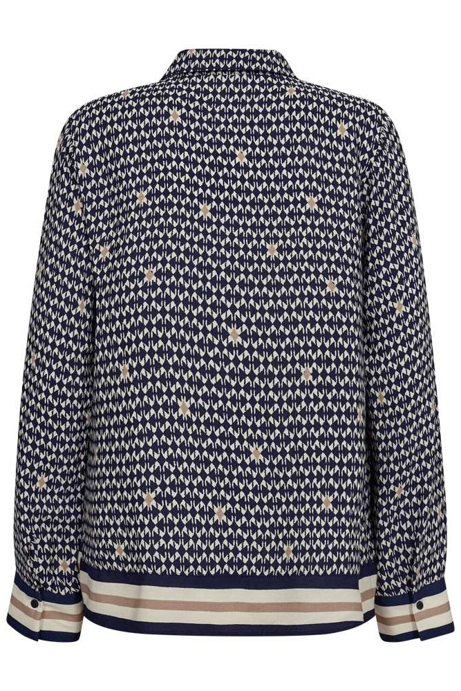 Nisa Blouse 207543 | Navy Blazer W. Moonbeam | Bluse fra Freequent - Image 3