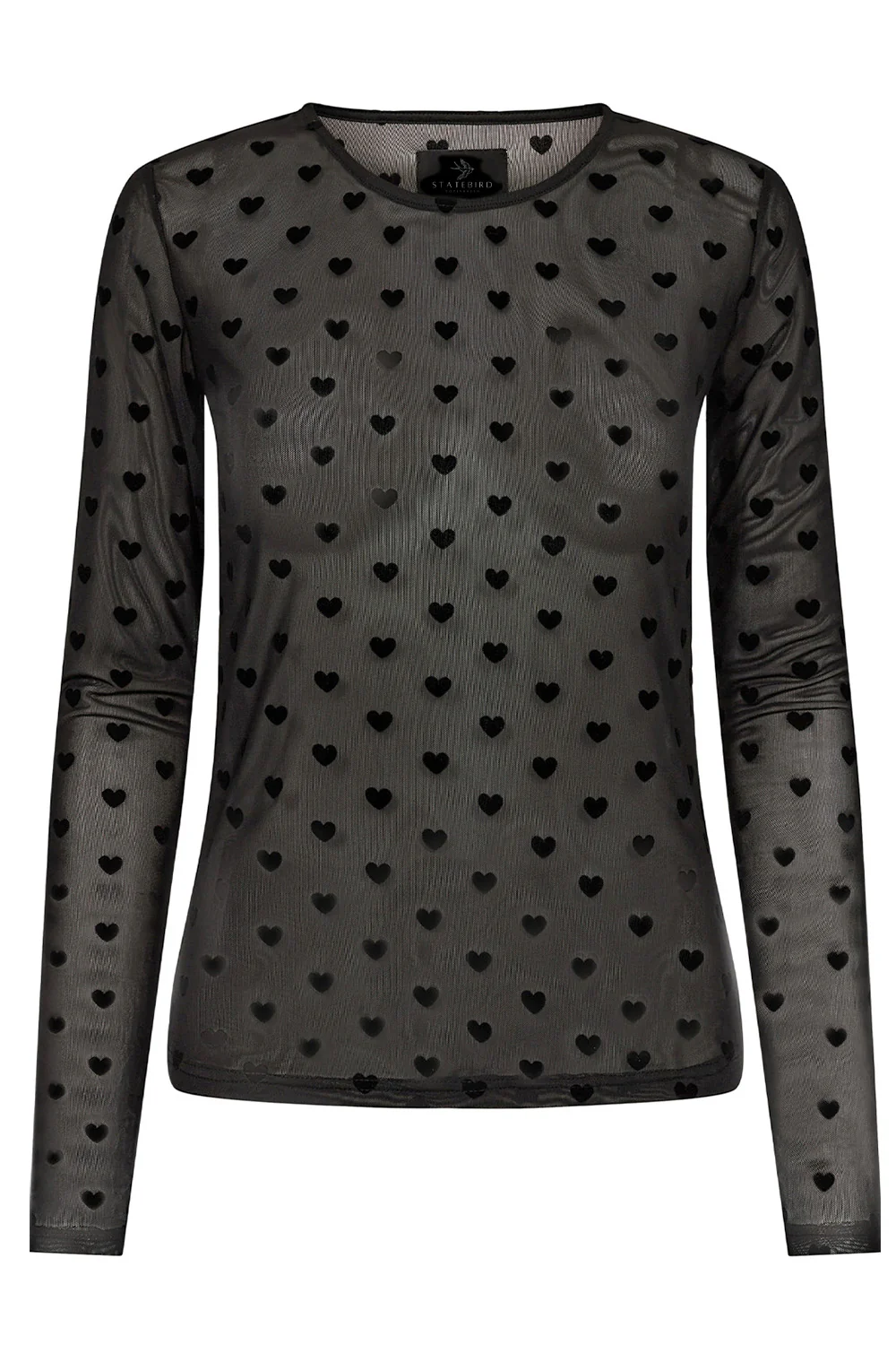 Nola Mesh | Big Heart | Mesh Bluse fra Statebird
