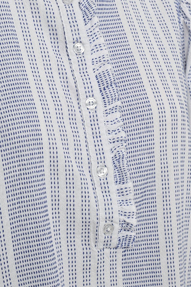 Nollie Blouse 206083 | Brilliant White W Deep Ultrama | Bluse fra Freequent - Image 5