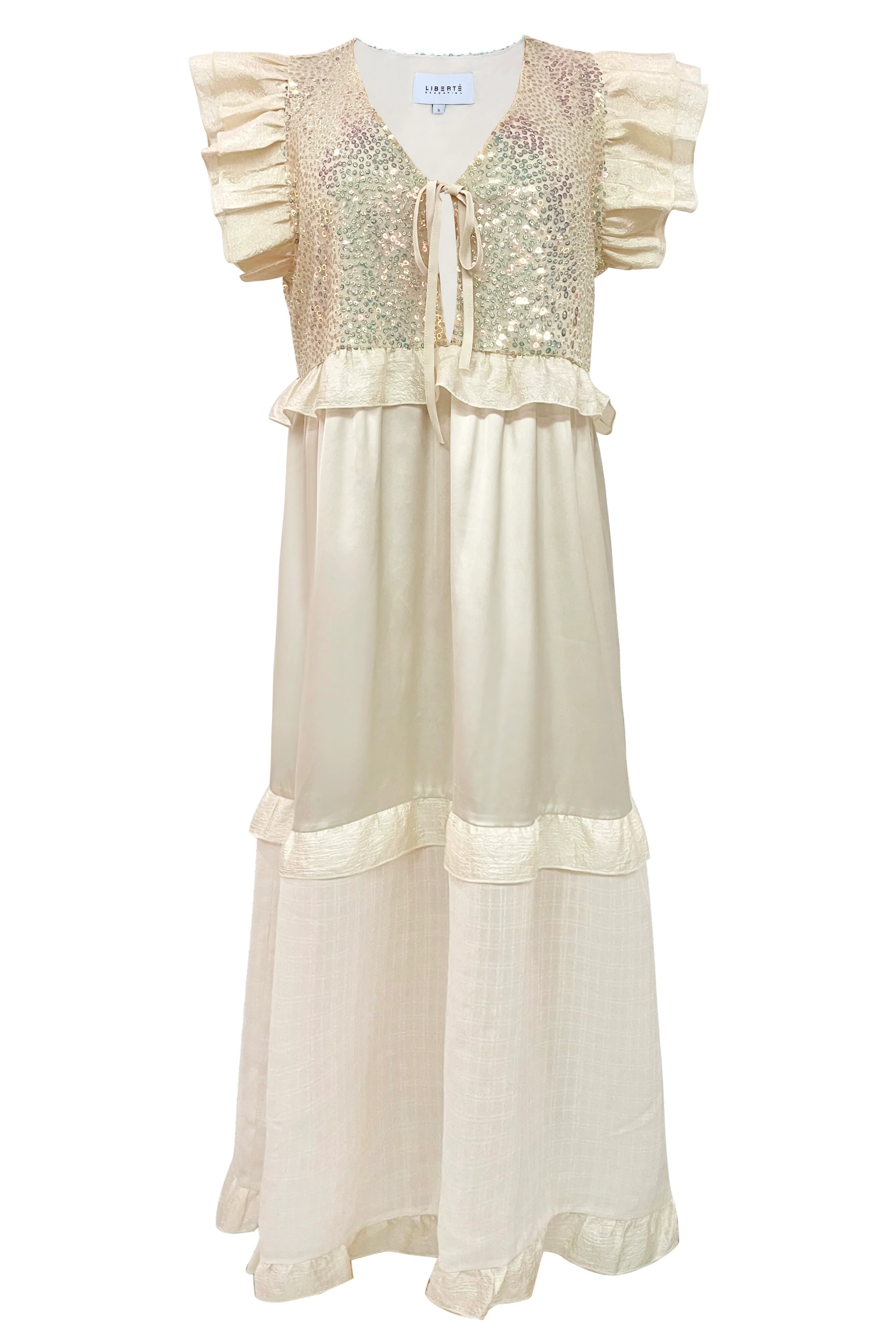 Nor Frill Dress | Ivory | Kjole fra Liberté - Image 2
