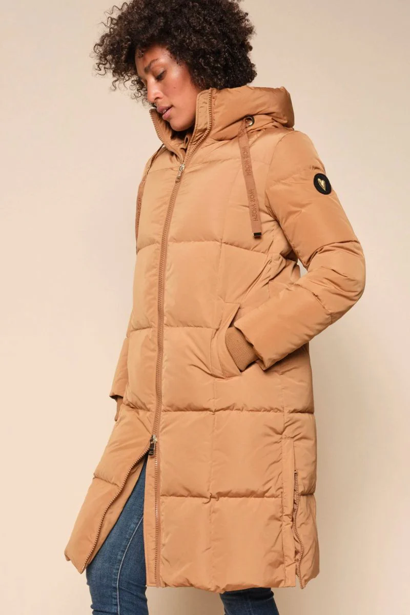 Nova Square Down Coat | Chipmunk | Jakke fra Mos Mosh - Image 3