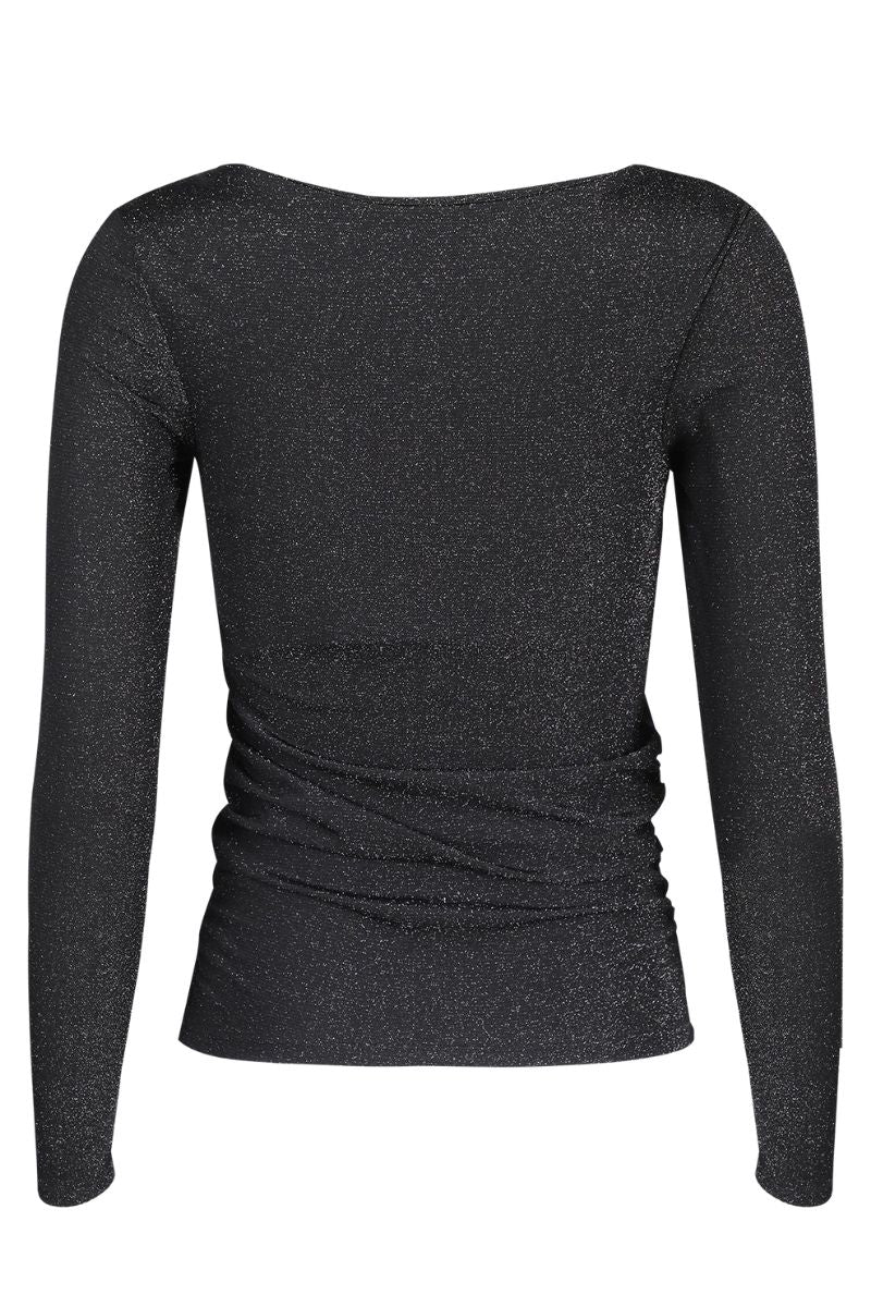 Nuno Ls Turn Top | Black | Bluse fra Liberté - Image 4