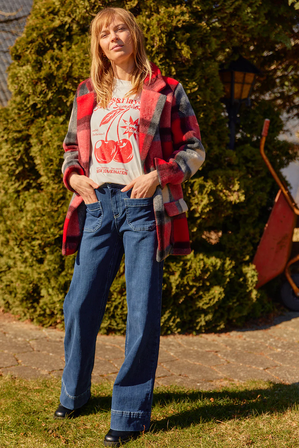 Eleonora Jeans | Dark Blue Denim | Jeans fra French Laundry - Image 4