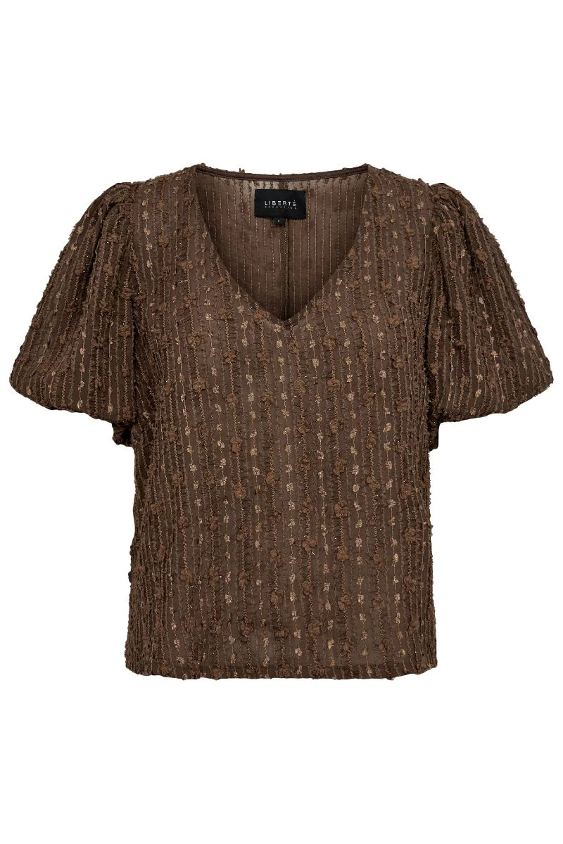 Odessa Ss Blouse | Brown | Bluse fra Liberté - Image 2