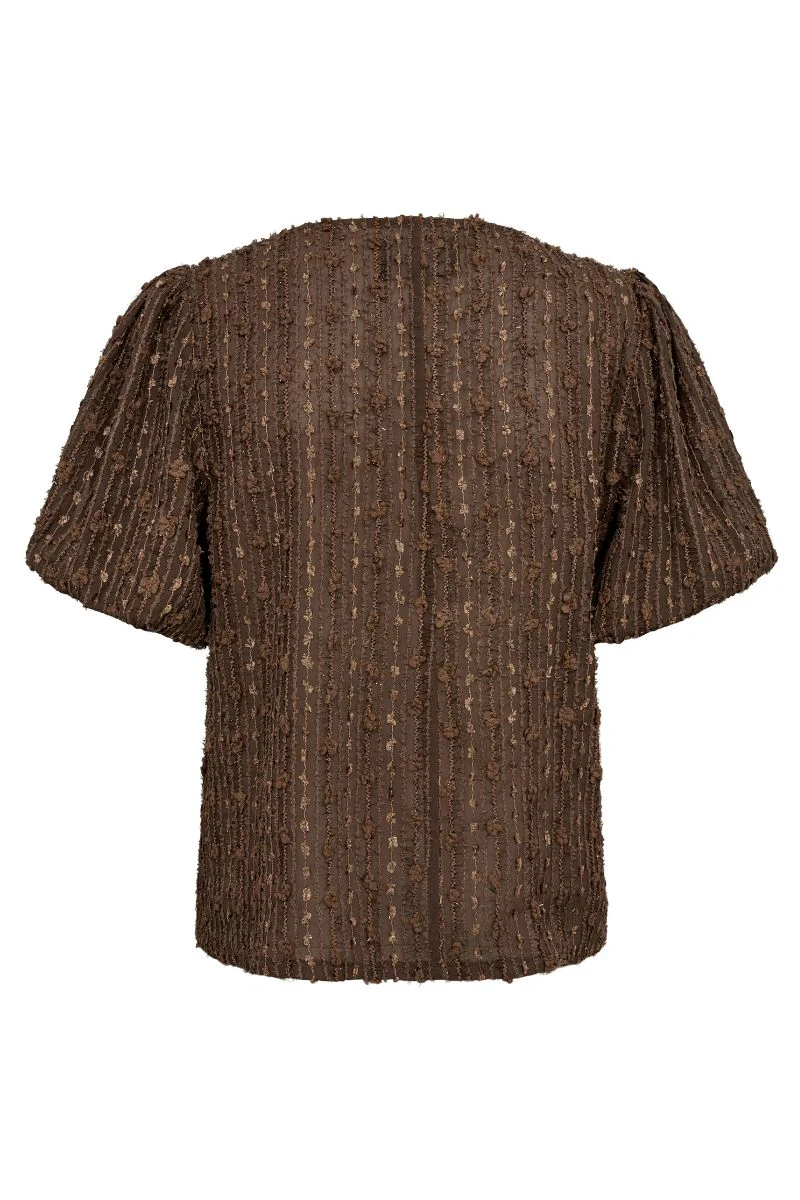 Odessa Ss Blouse | Brown | Bluse fra Liberté - Image 4