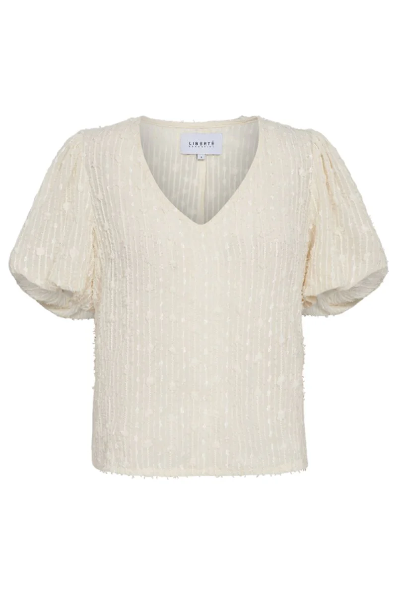 Odessa Ss Blouse | Creme | Bluse fra Liberté - Image 2