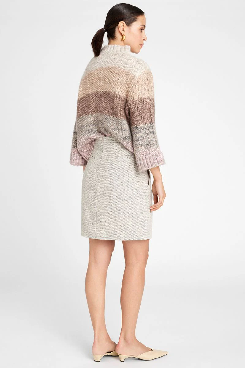 Olivia high waist short skirt 54558 | Sand | Nederdele fra Gustav - Image 6