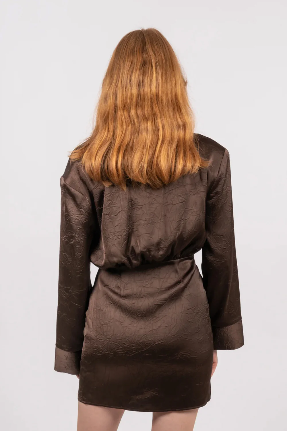 OS Polish shirt dress | Dark Oak | Kjole fra Oval Square - Image 4
