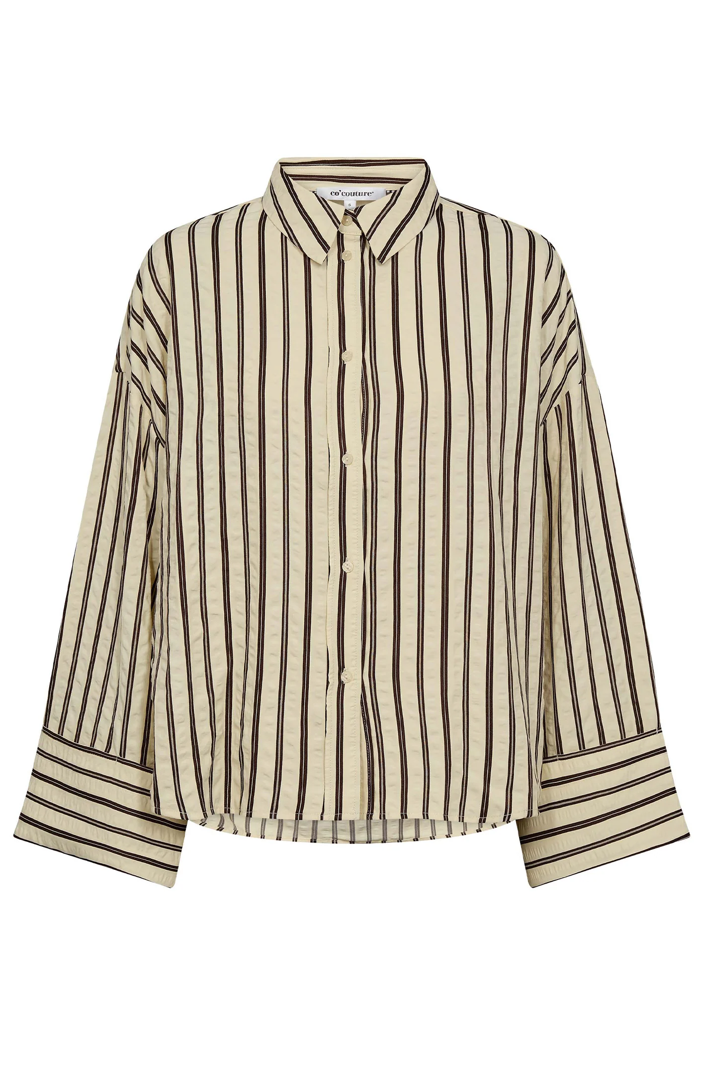 Oxana Shirt 45041 | Dark Brown | Bluse fra Co'couture - Image 3