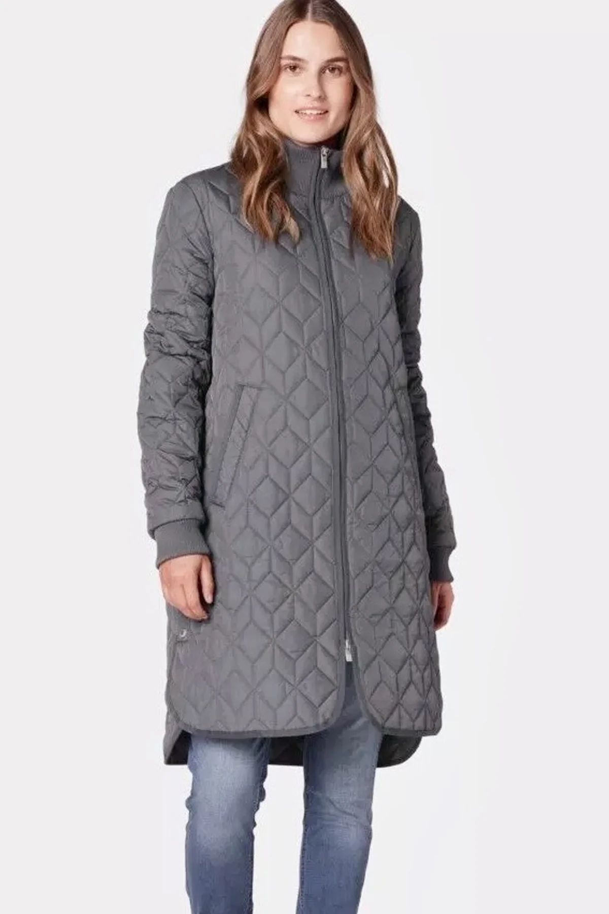 Padded Quilt Coat | 033 Dark Shadow | Termojakke fra Ilse Jacobsen - Image 5