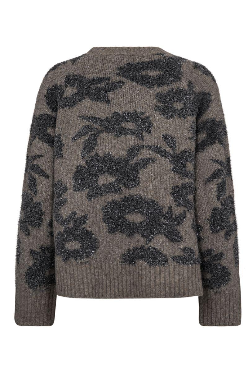 Pantea Pullover 207132 | Morel Mel. W. Med. Grey Mel. | Strik fra Freequent - Image 6