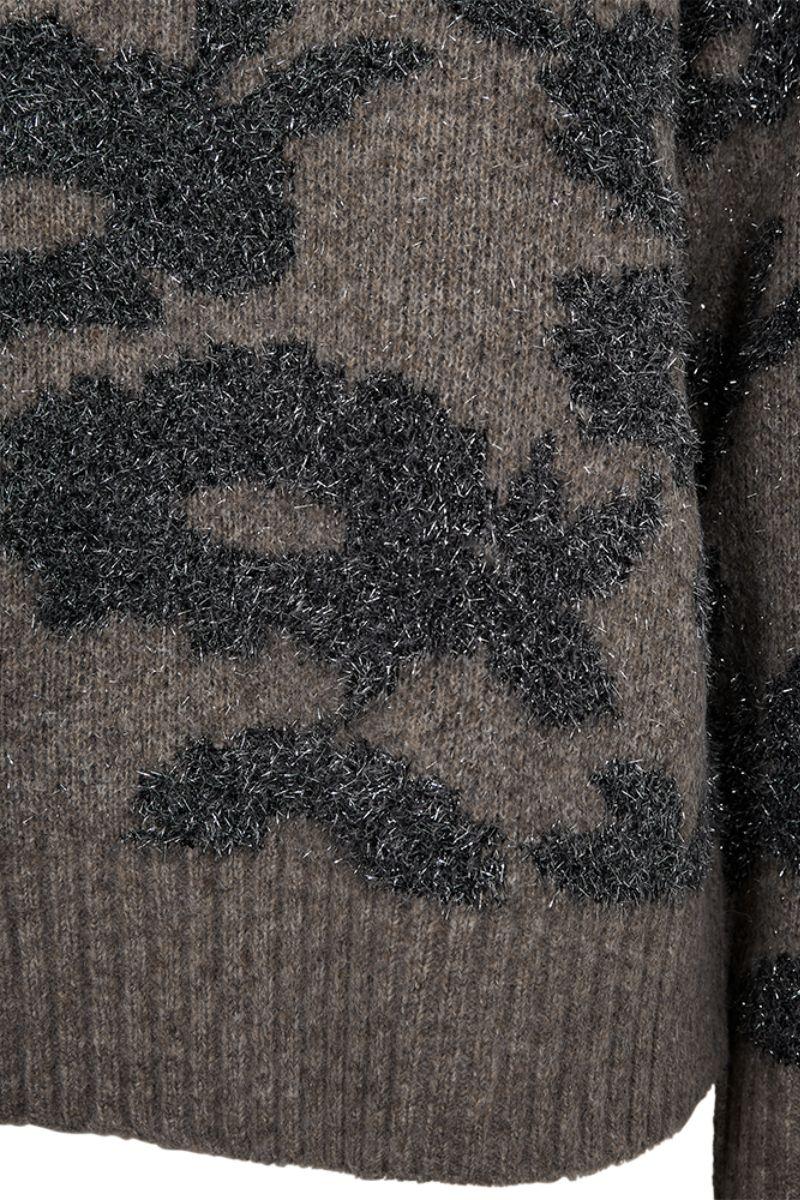 Pantea Pullover 207132 | Morel Mel. W. Med. Grey Mel. | Strik fra Freequent - Image 7