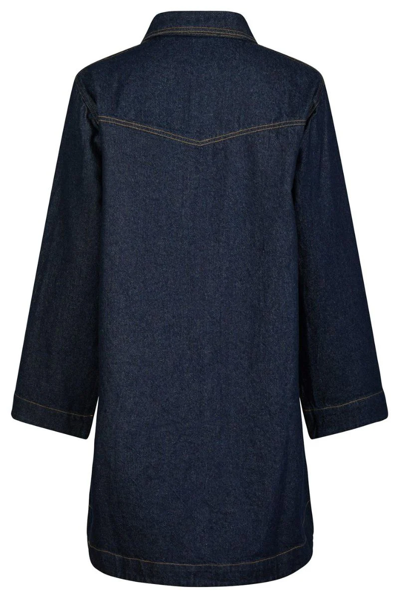 Paras Denim Dress | Dark Blue | Kjole fra Neo Noir - Image 4