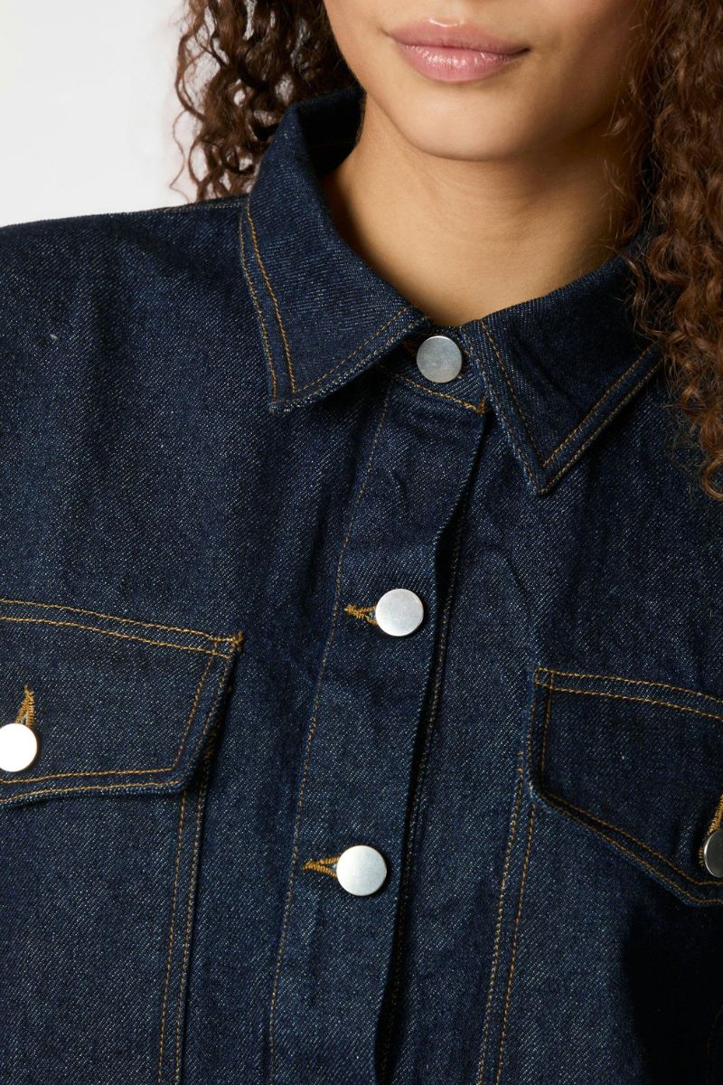 Paras Denim Dress | Dark Blue | Kjole fra Neo Noir - Image 7