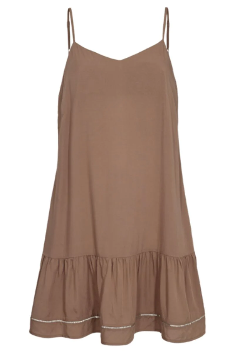 Paula Strap Dress | Light Brown | Kjole fra Liberté - Image 2