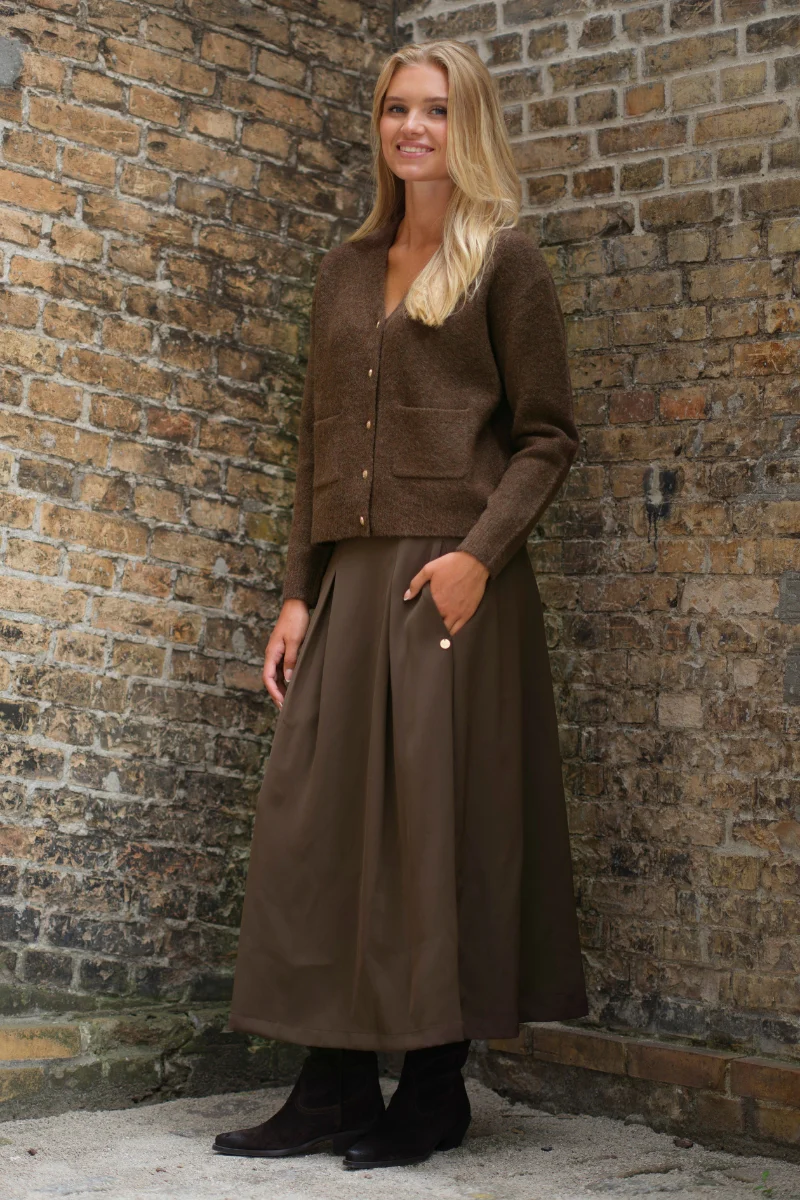 Pauline Skirt 2859 | Brown | Nederdel fra Prepair - Image 4