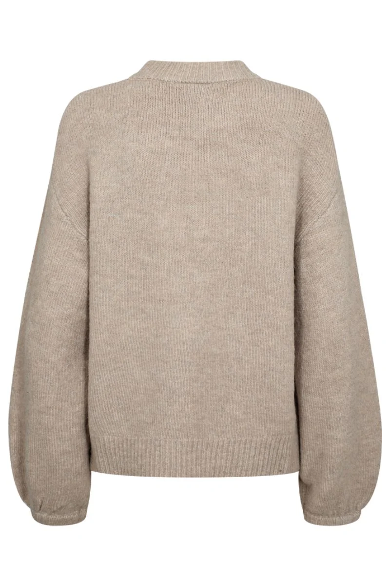 Pearl Pullover 204835 | Simply Taupe Mel. | Strik fra Freequent - Image 2