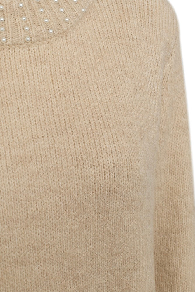 Pearl Pullover 205126 | Moonbeam Melange | Strik fra Freequent - Image 3