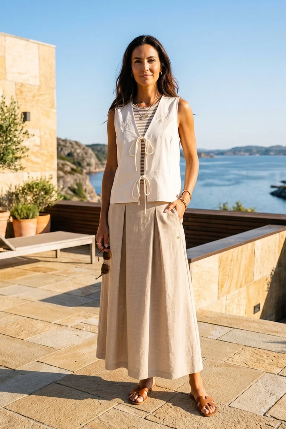 Penelope Vest | Beige | Vest fra Prepair - Image 3