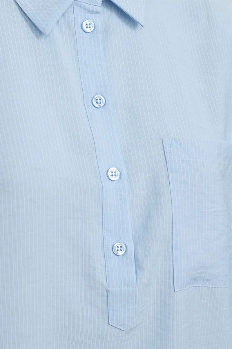 Penny Blouse 205946 | Chambray Blue | Bluse fra Freequent - Image 3