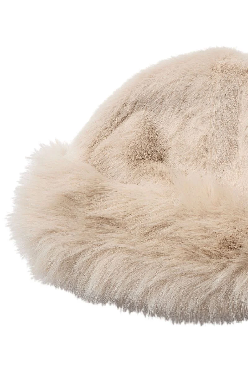 Penza Faux Fur Hat 39066 | Creme | Hat fra Co'couture - Image 2