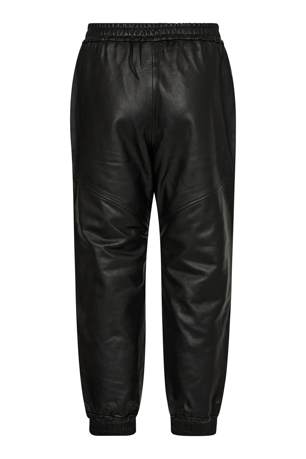 Phoebe Leather Zip Joggers 31360 | Black | Bukser fra Co'couture - Image 2