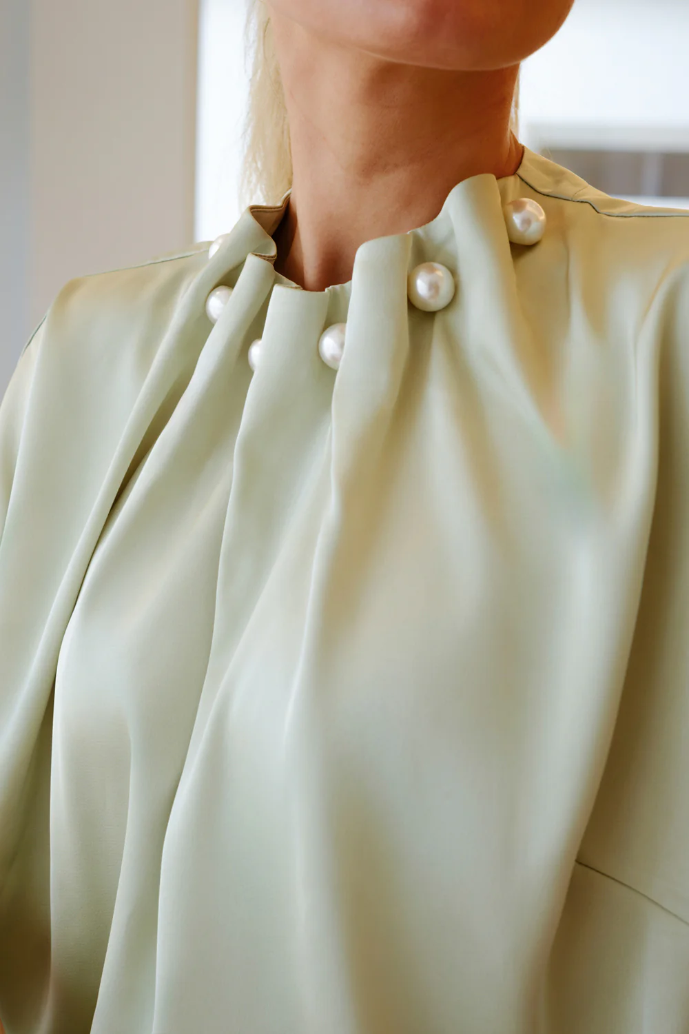 Pip Ss Pearl Blouse | Mint | Bluse fra Liberté - Image 2